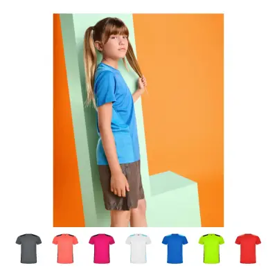 T-shirt sportiva bambino DETROIT 130 g/m² traspirante - Immagine 1