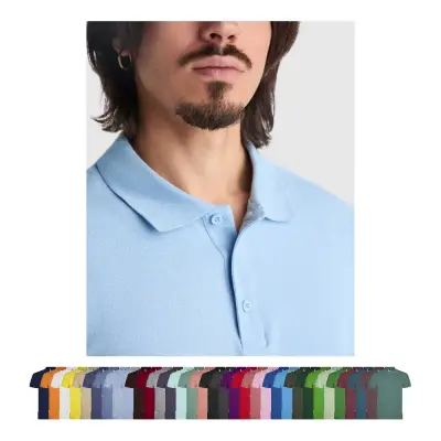 Polo da uomo STAR 200 g/m² promozionale con logo - Immagine 1