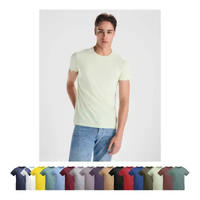 T-shirt uomo BREDA in cotone biologico 175 g/m² con stampa logo