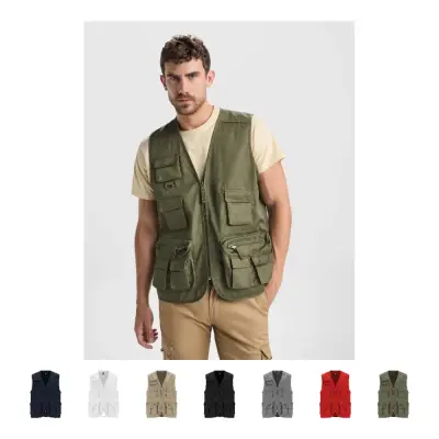 Gilet da lavoro VENERA con più tasche, scollo a V 200 g/m² - Immagine 1