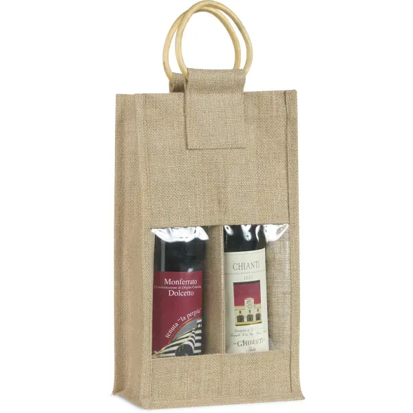 Busta porta bottiglie 20x36x10 con 2 posti - Immagine 1