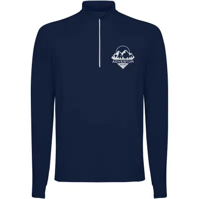 Felpa uomo ESTAMBUL personalizzabile con mezza zip 200 g/m² - Immagine 7
