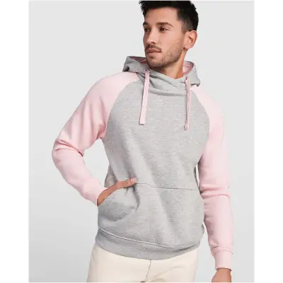 Felpa con cappuccio unisex bicolore Badet 280 g/m² con stampa - Immagine 2