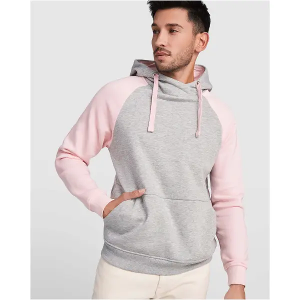 Felpa con cappuccio unisex bicolore Badet 280 g/m² con stampa - Immagine 2