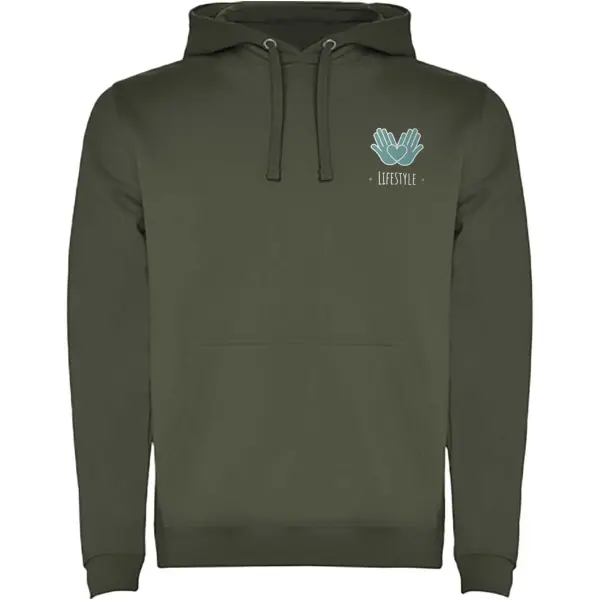 Felpa con cappuccio URBAN 280 g/m² con stampa logo - Immagine 70