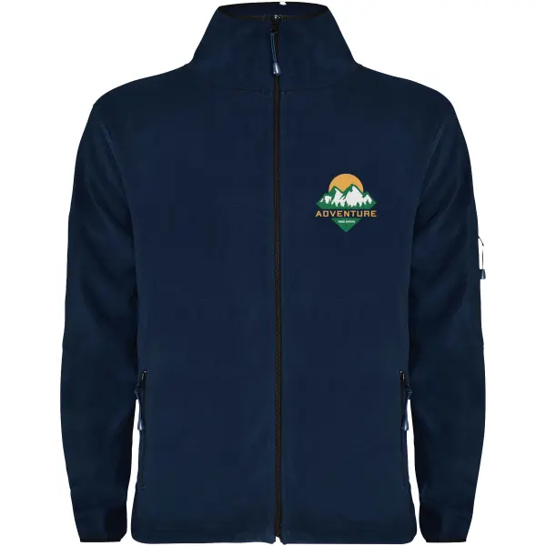 Giacca in pile da uomo LUCiANE personalizzata con zip - Immagine 6