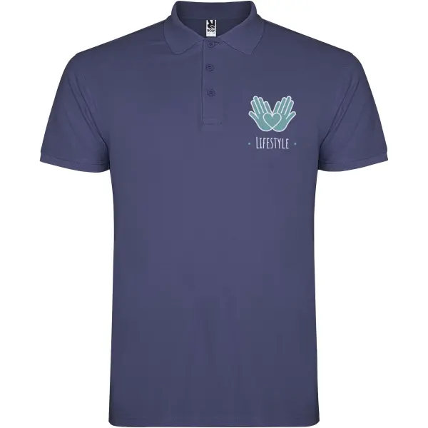 Polo da uomo STAR 200 g/m² promozionale con logo - Immagine 14