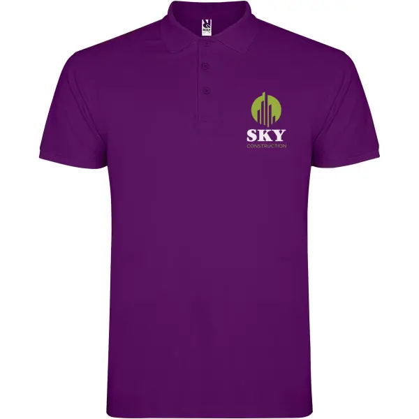Polo da uomo STAR 200 g/m² promozionale con logo - Immagine 78