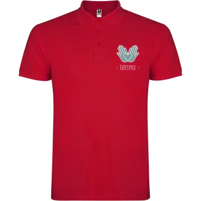 Polo da uomo STAR 200 g/m² promozionale con logo - Immagine 82