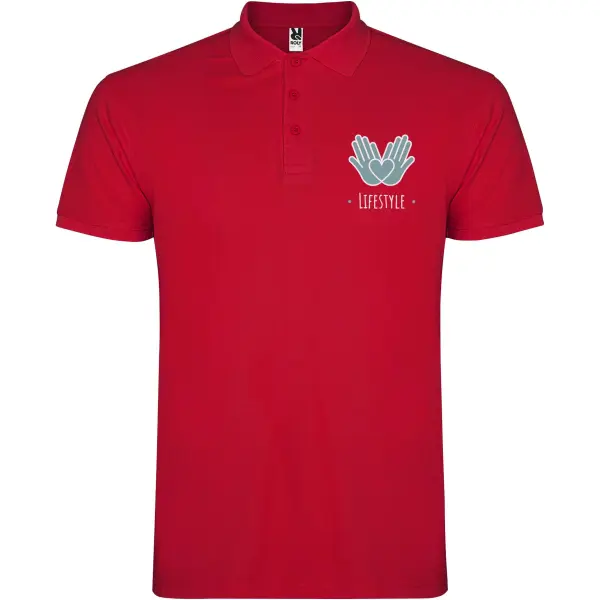 Polo da uomo STAR 200 g/m² promozionale con logo - Immagine 82