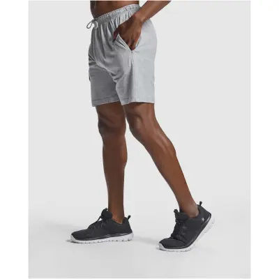Pantaloncini sportivi unisex in maglia tinta unita - Immagine 2