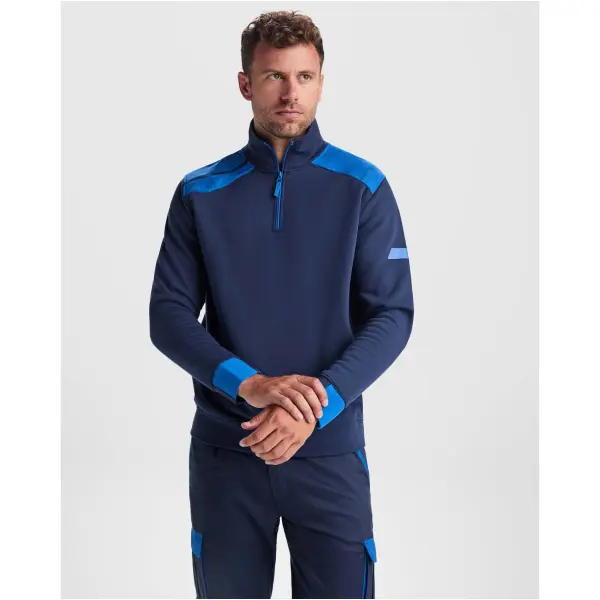 Maglione a mezza zip da uomo 280 g/m² MAVERICK con stampa logo - Immagine 3