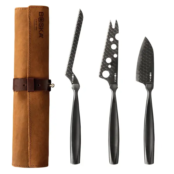 Set di coltelli da formaggio BOSKA Monaco+ Black - Immagine 1