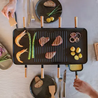 Raclette per 8 persone GOURMET PARTY con stampa - Immagine 5