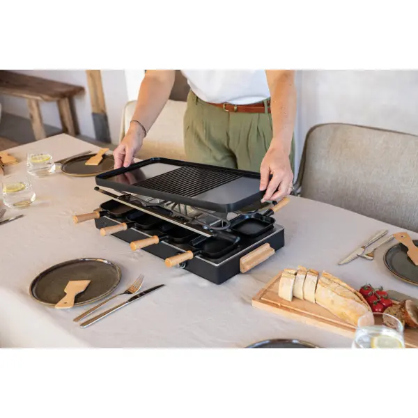 Raclette per 8 persone GOURMET PARTY con stampa - Immagine 7
