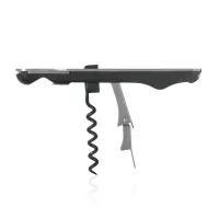 Cavatappi PUSH PULL in acciaio inox con stampa del tuo logo