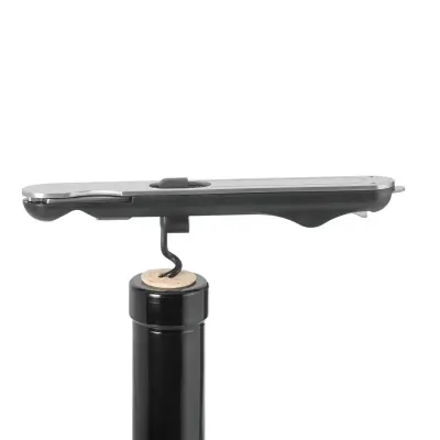 Cavatappi PUSH PULL in acciaio inox con stampa del tuo logo - Immagine 5