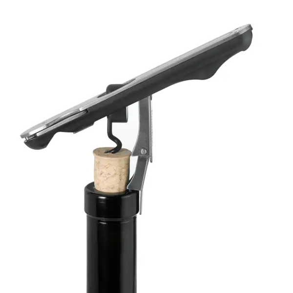 Cavatappi PUSH PULL in acciaio inox con stampa del tuo logo - Immagine 7