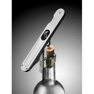 Cavatappi PUSH PULL in acciaio inox con stampa del tuo logo - Immagine 9