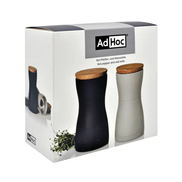 Set macina sale e pepe ADHOC TWIN con macinino in ceramica - Immagine 2