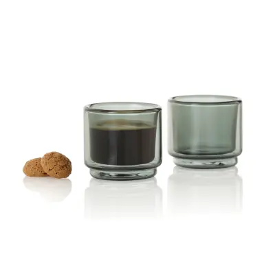 Tazzina da caffè ADHOC IMPACT 45 ml, set 2 pezzi, doppia parete - Immagine 1