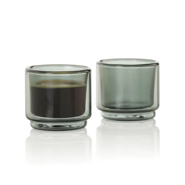 Tazzina da caffè ADHOC IMPACT 45 ml, set 2 pezzi, doppia parete - Immagine 2