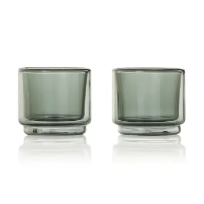Tazzina da caffè ADHOC IMPACT 45 ml, set 2 pezzi, doppia parete - Immagine 3