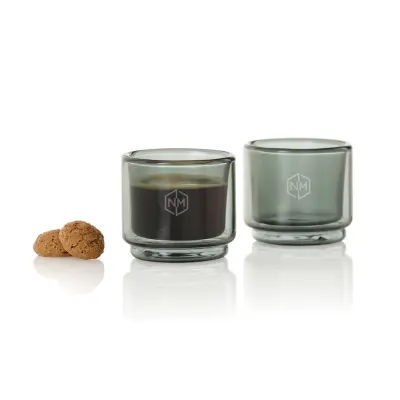 Tazzina da caffè ADHOC IMPACT 45 ml, set 2 pezzi, doppia parete - Immagine 5