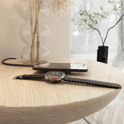 Caricabatterie wireless ZENS Pro 2 con stampa del tuo logo - Immagine 6