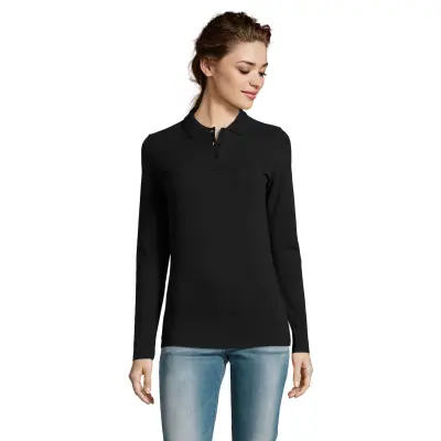 Polo PERFECT LSL WOMEN in cotone piqué 180 - SOL'S - Immagine 2