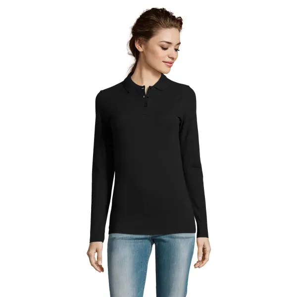 Polo PERFECT LSL WOMEN in cotone piqué 180 - SOL'S - Immagine 2