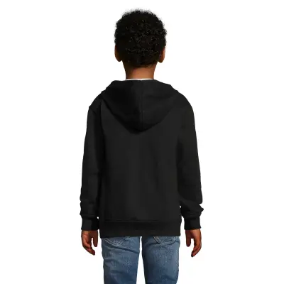 Felpa con zip STONE KIDS 260 g con cappuccio - SOL'S - Immagine 3