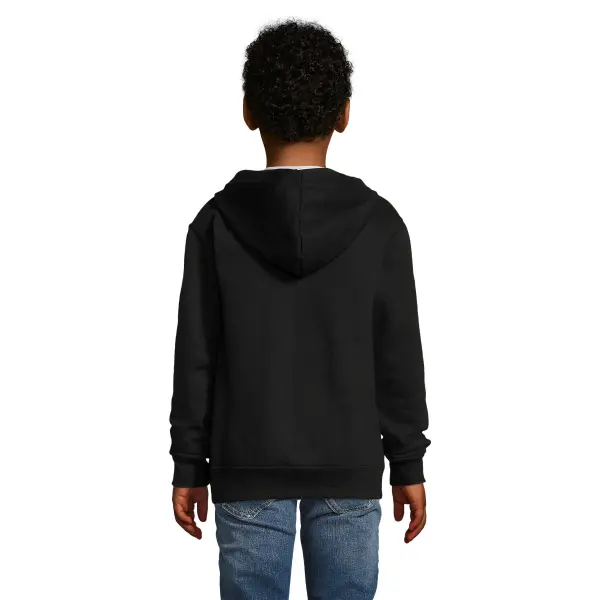 Felpa con zip STONE KIDS 260 g con cappuccio - SOL'S - Immagine 3