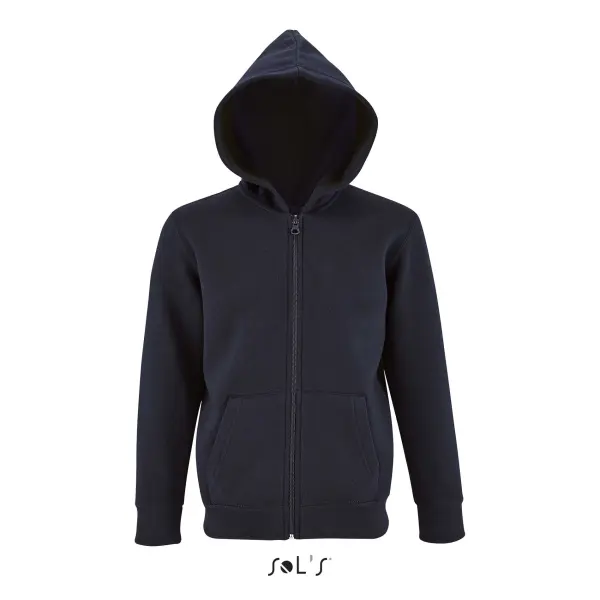 Felpa con zip STONE KIDS 260 g con cappuccio - SOL'S - Immagine 5