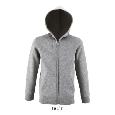 Felpa con zip STONE KIDS 260 g con cappuccio - SOL'S - Immagine 8
