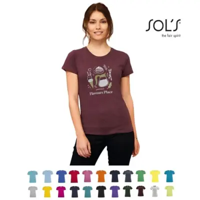 T-shirt donna REGENT FIT WOMEN 100% cotone - SOL'S