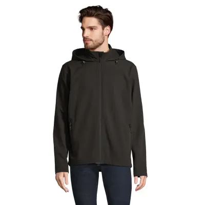 Giacche RACE HOODED MEN softshell in poliestere riciclato - SOL'S - Immagine 2