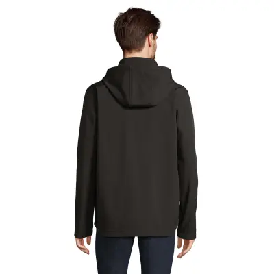 Giacche RACE HOODED MEN softshell in poliestere riciclato - SOL'S - Immagine 3