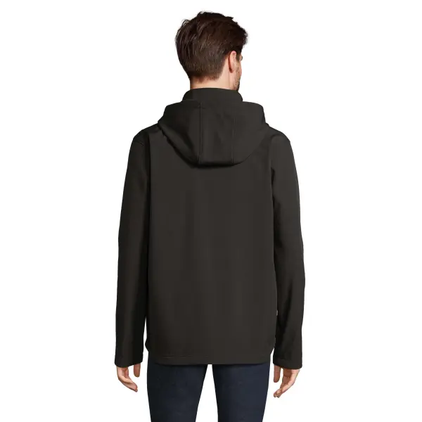 Giacche RACE HOODED MEN softshell in poliestere riciclato - SOL'S - Immagine 3