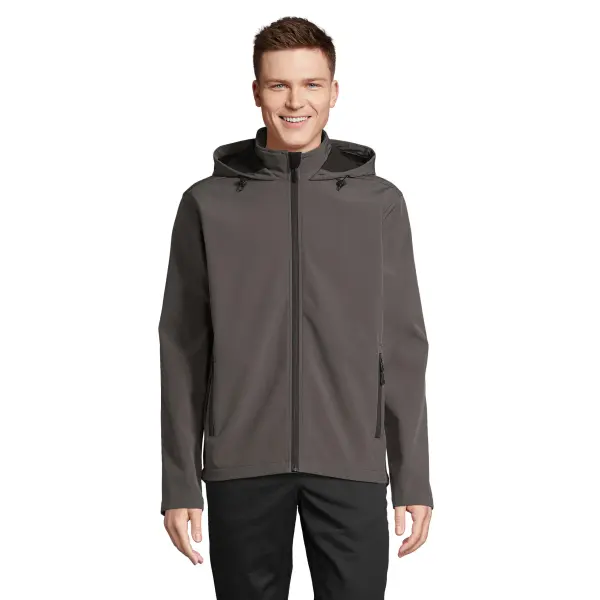 Giacche RACE HOODED MEN softshell in poliestere riciclato - SOL'S - Immagine 5