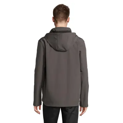Giacche RACE HOODED MEN softshell in poliestere riciclato - SOL'S - Immagine 6