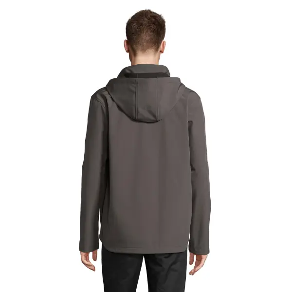 Giacche RACE HOODED MEN softshell in poliestere riciclato - SOL'S - Immagine 6