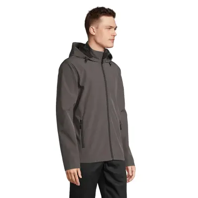 Giacche RACE HOODED MEN softshell in poliestere riciclato - SOL'S - Immagine 7