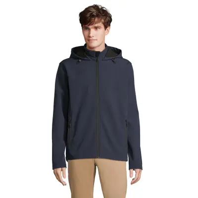 Giacche RACE HOODED MEN softshell in poliestere riciclato - SOL'S - Immagine 8
