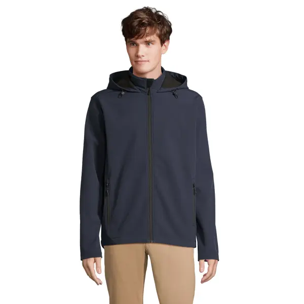 Giacche RACE HOODED MEN softshell in poliestere riciclato - SOL'S - Immagine 8