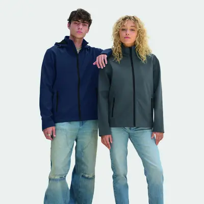 Giacche RACE HOODED MEN softshell in poliestere riciclato - SOL'S - Immagine 12