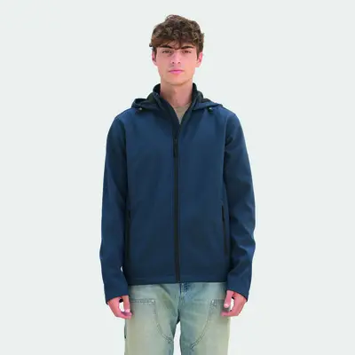 Giacche RACE HOODED MEN softshell in poliestere riciclato - SOL'S - Immagine 14