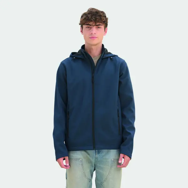 Giacche RACE HOODED MEN softshell in poliestere riciclato - SOL'S - Immagine 14