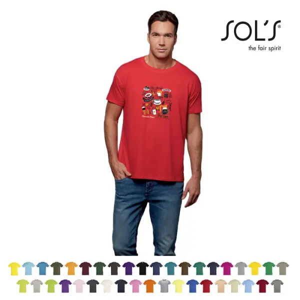 T-shirt unisex REGENT 150G/M² con stampa del tuo logo - SOL'S - Immagine 1