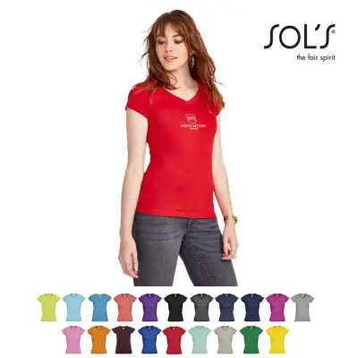 T-shirt donna MOON 150g/m² con stampa - SOL'S - Immagine 1